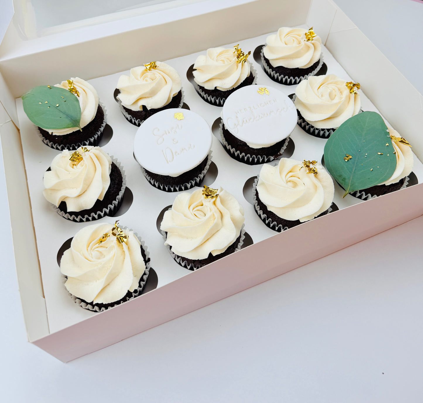 Hochzeit Cupcake Box
