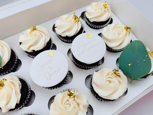 Hochzeit Cupcake Box 12er