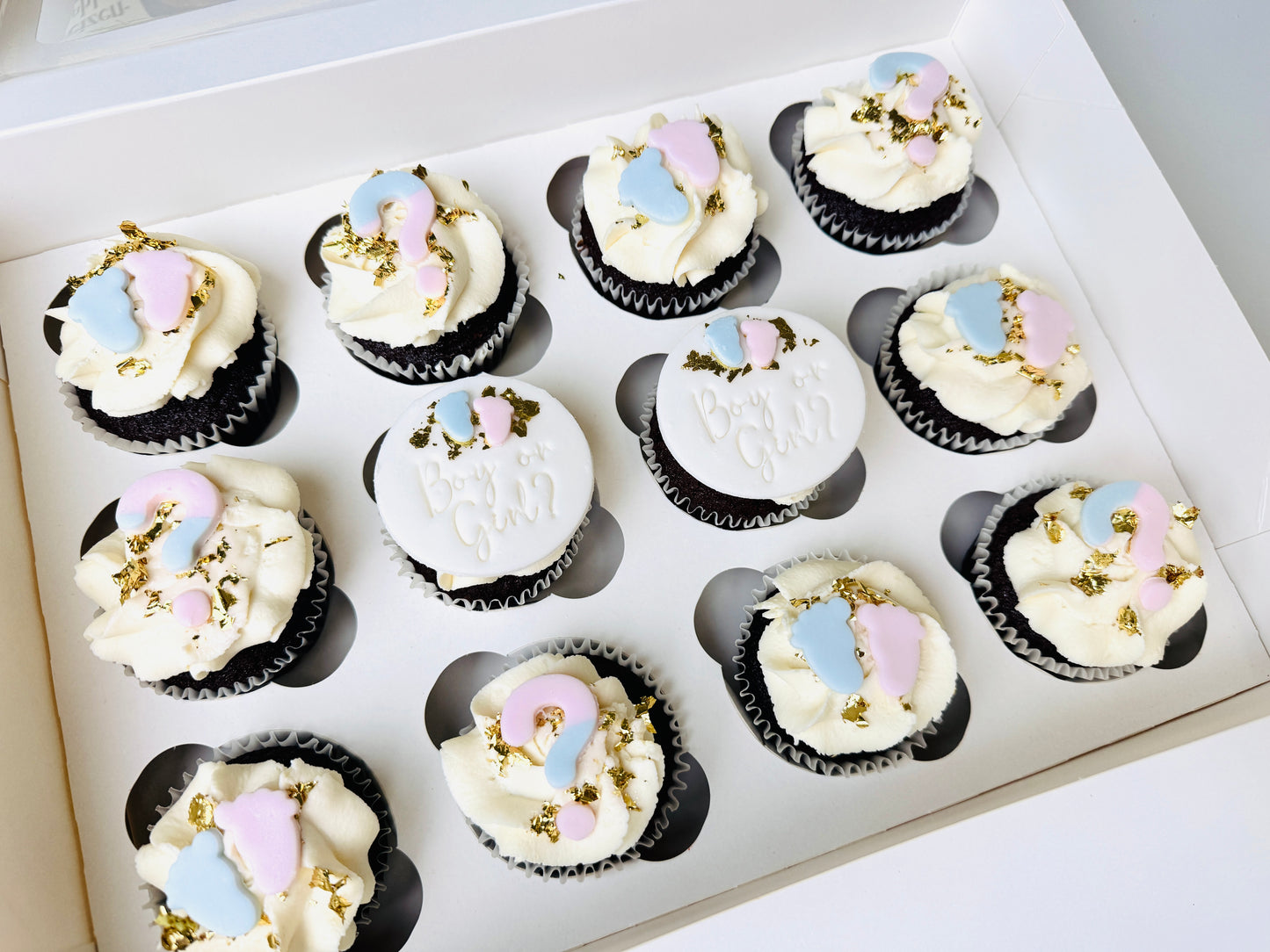 Gender Reveal Cupcakes