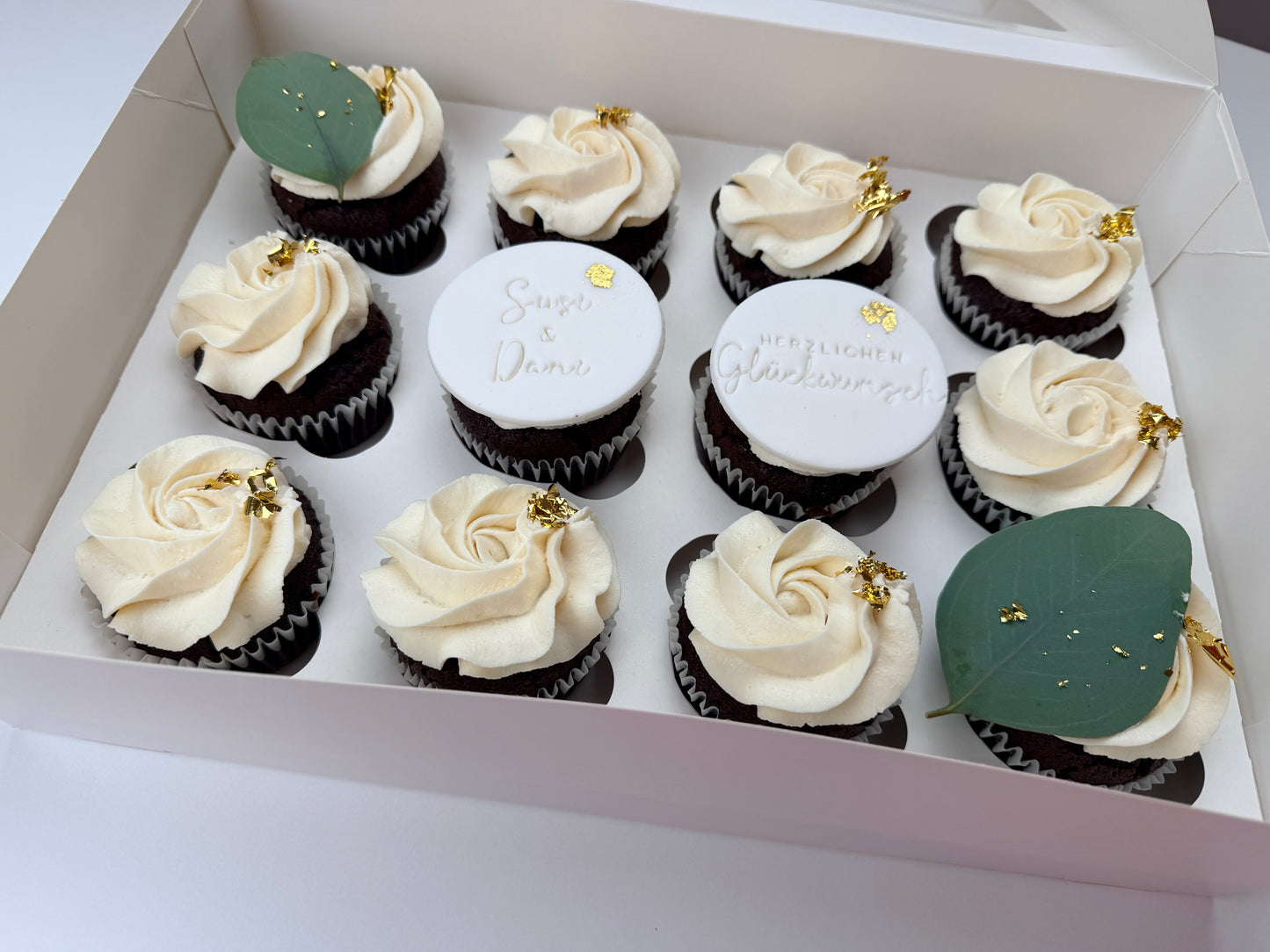 Hochzeit Cupcake Box