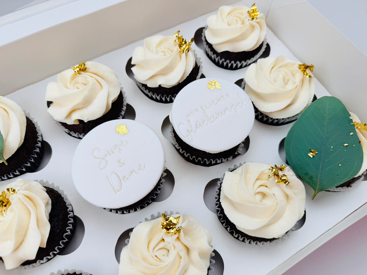 Hochzeit Cupcake Box